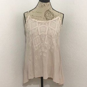 Knox Rose Pale Pink Embroidered Camisole Top